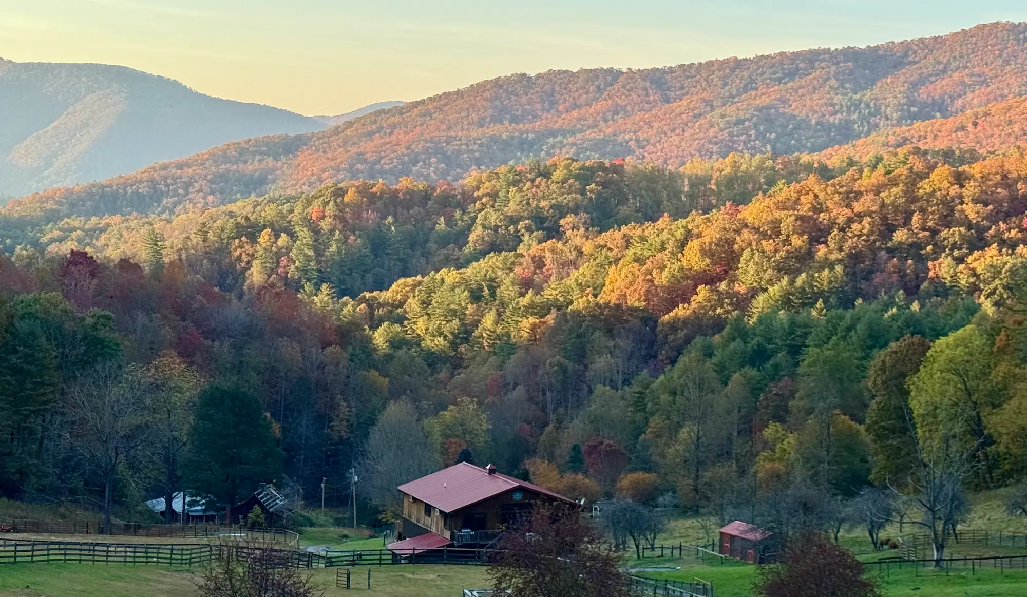 Autumn color on the ridgeline